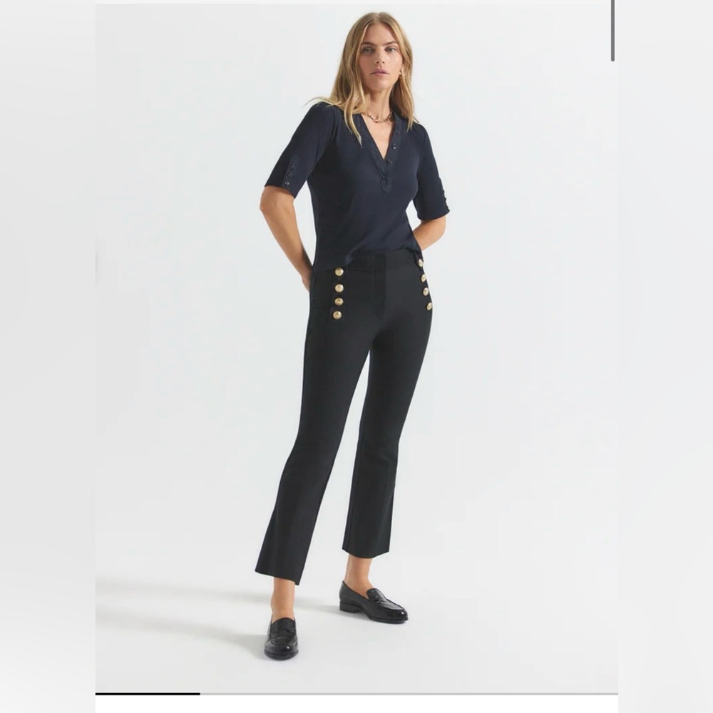 Derek Lam 10 Robertson Slim Trouser-Black